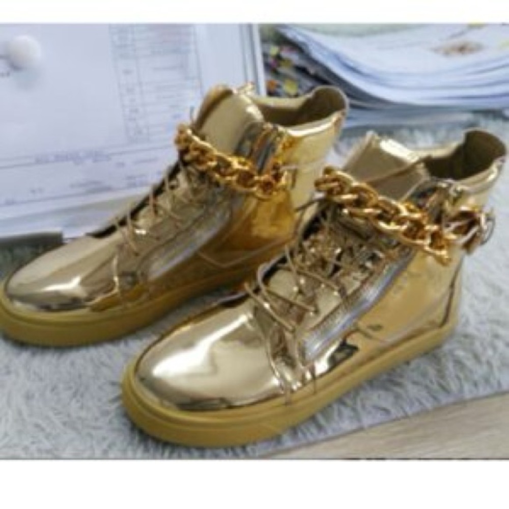 Giuseppe Zanotti high top chains sneaker